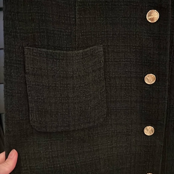 AMAZING! ‘SANDRO Paris’ Peter Pan Collar Black Tweed Dress! Size 42! - Picture 12 of 16